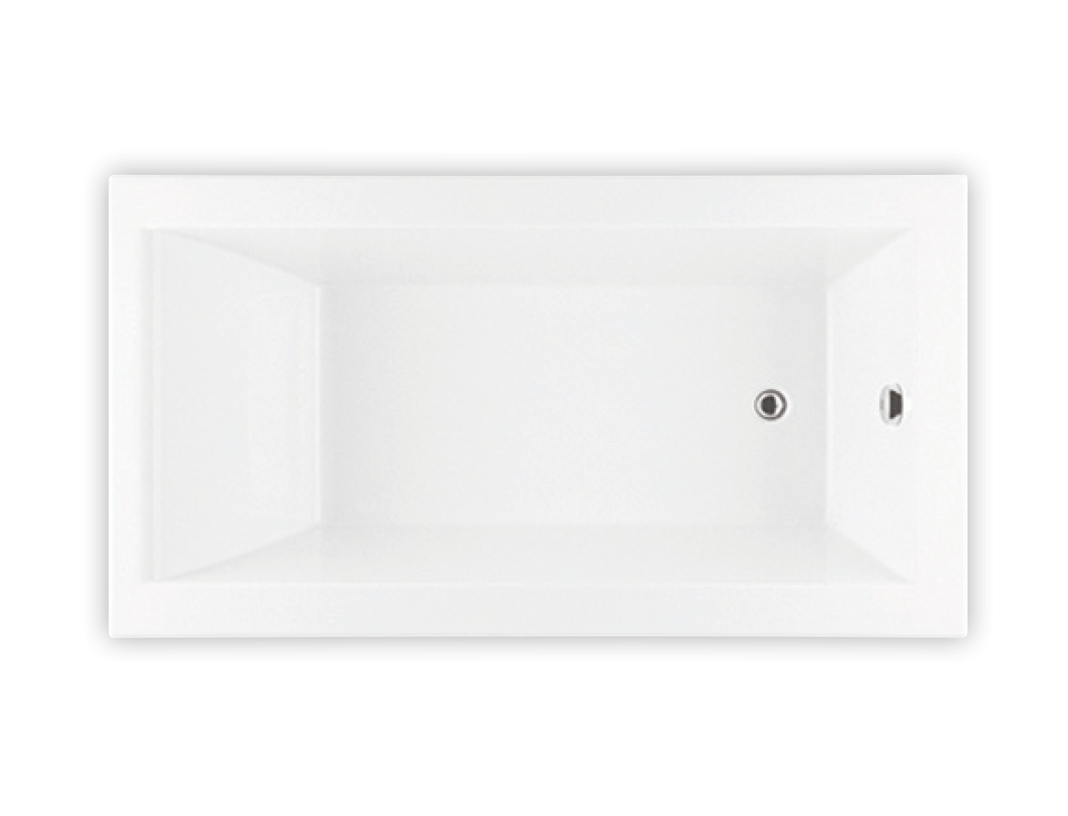 Bainultra Origami® 6632 alcove drop-in air jet bathtub for your modern bathroom